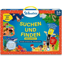 Skillmatics - Educational Game - Search and Find Mega Pack, Reusable Activity Mats with 2 Whiteboard Markers, Gift Suitable for Age Group 3 to 6