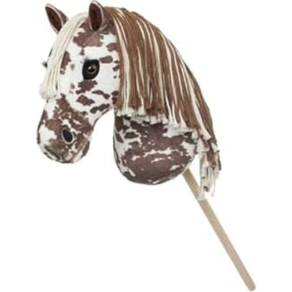 LeMieux Hobby Horse Montana - Brown / White Appaloosa - Realistic Head - Perfect for Children
