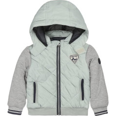 Koko Noko Baby Boys Summer Coat Light Green Grey with Hood Jacket