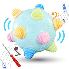 VANLINNY Baby Ball, Montessori Toy Baby with Music and Dance, Best Gripping Toy Baby, Baby Sensory Balls, Best Birthday Gift 36 Months Old Babies