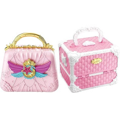 Iouyjiu Kids Makeup Vanity, Girls Cosmetic Set, Sparkly Colourful, Toy Makeup Set, Childern Game with Storage Case for Fun and Creative Pretend, 7.87 x 7.48 x 4.53 in x 7.48 x 6.42 x 5.31 in