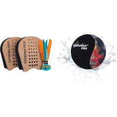 Waboba VOLI - Rethink Your Paddle Game - Backyard Set Includes: 2 Wearable Paddles and 1 Oversized Shuttlecockl - 250 x 123 x 212 mm