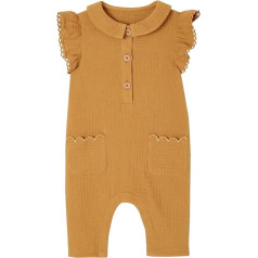 VERTBAUDET Baby-Overall aus Baumwollgaze, Karamell, 4 A (104 cm), karamell, 4A(104CM)