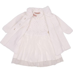 Alexia Elegant Christening Dress Knitted Dress Knitted Coat Knitted Hat Set 3 Pieces Wedding Dress Baby Girl Baby Dress with Coat