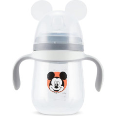 Disney Sippy Cups for Toddlers, Learner Sippy Cups for Kids with Pacifier, BPA-Free Trainer Cup with Handles, Leak-Proof Minnie Mouse and Mickey Mouse Sippy Cups, Perfect Unisex Gift for Children