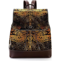 Dragonfly Personalisierte Schultaschen Büchertaschen für Teenager, Mehrfarbig, 27x12.3x32cm, Rucksack Rucksäcke