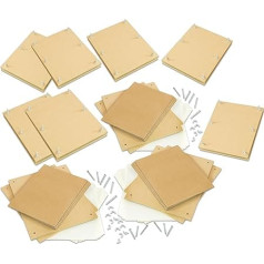 Betzold - Flower Press XXL 32 x 26 cm with Cardboard Sheets and Insert Paper - Plant Press Large Herbarium Children Adults