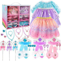 Girls Imagination Princess Dress Up Set Collection Safe Und Prinzessinnen Schmuckkästchen Spielzeug Zum Kreativen Spielen Anregt. Dress Up Kleidungsset Für Mädchen Von 4 Bis 6 Jahren. Dress Up