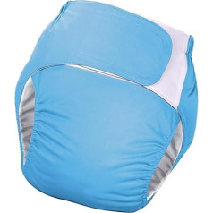 Adult Cloth Nappy, Reusable Nappy Cover, Waterproof Incontinence Underwear, Quick Drying, Soft Material, Light Blue