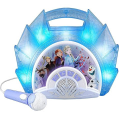 EKids FR-115 Licensed Disney Frozen Karaoke Boombox with microphone and audio input for children over 3 years
