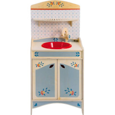 Dida - Play kitchen, sink, part of the 9-piece complete combination kitchen made of wood for children, also sold individually. Ideal for nurseries and preschools
