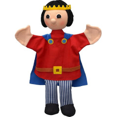 Hand Puppet Fairy Tale Figure Prince 30 cm, Ideal for Puppet Theatre and Role Play, for Children, Baby, Boys, Girls