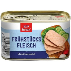 Werner SIMON Breakfast Meat, 200 g, Delicious Pork in Practical Recyclable Preserve, Delicious Combination of Pork with Fresh Herbs, Quality That Tastes