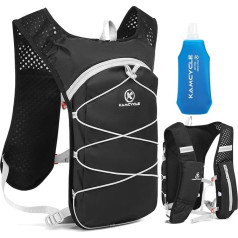 KAMCYCLE® Hydration Vest Backpack (No Bladder, Only with 1 500ml Bottle) Lightweight Bicycle Water Backpack Water Bladder Bag Daypack Hiking Trail Running Cycling Racing Marathon Women and