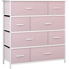 Llappuil Chest of Drawers with 8 Drawers, Children's Chest of Drawers for Bedroom, Children's Room, Closet, Hallway, Living Room, Playroom. Fabric Storage Furniture with Steel Frame, Wooden Top and