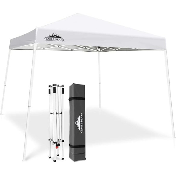 Eagle Peak 3m x 3m Pop Up Tent with Slanted Legs