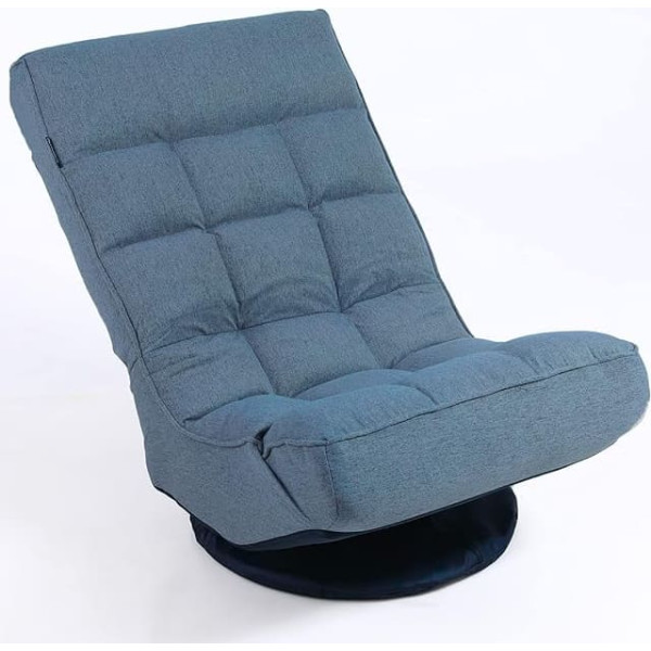 Floguoor Floor Chair with 360 Degree Backrest, 6 Positions Adjustable Reading Chair, Folding Chair Bed