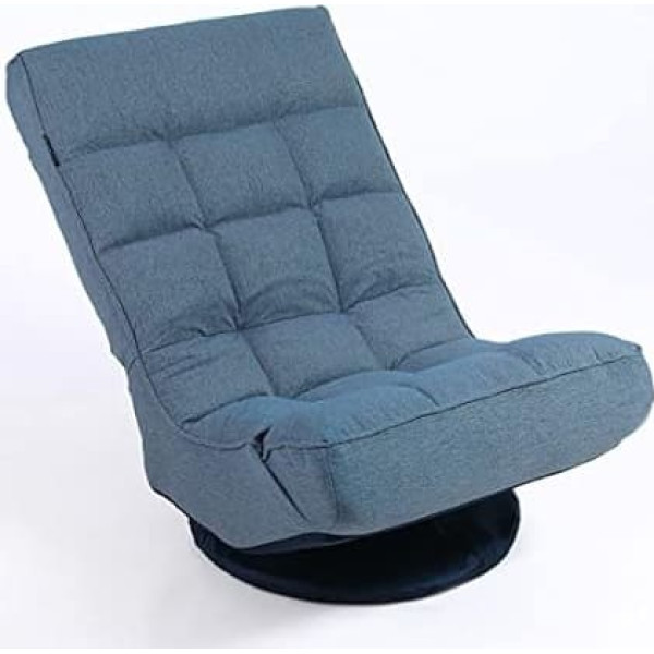 Floguoor Floor Chair with 360 Degree Backrest, 6 Positions Adjustable Reading Chair, Folding Chair Bed