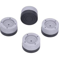 Washing Machine Mat, Anti-Vibration Pads, Non-Slip Pads, 4 Pieces, Anti-Vibration Washer Pad, 4 cm Rubber Foot Pads, Stackable Washer Feet Stabiliser