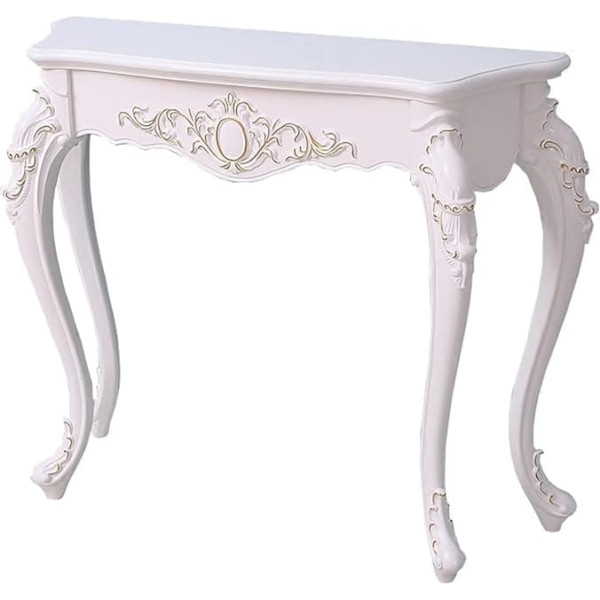 Gvbjiuaxjm Narrow Long Sofa Table Behind Couch, Decorative Console Table, White Porch Table with 4 Legs, Living Room Sofa Table, Assembled Entrance Table, Foyer Furniture (Size: 80 x 25 x 86 cm, Colour: White)