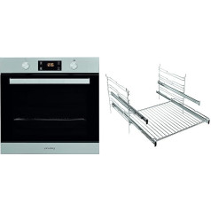 Privileg PBWR6 OH5V2 IN Built-in Oven / A+/71 L/Hydrolysis Cleaning Function/Baking Drawer with 2 Levels/Multifunctional Convection Oven with 7 Functions / Stainless Steel / Turn&Go / Click & Clean,
