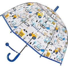 Children's umbrella with dome roof, lightweight, cute funny design, wind and umbrella, stick umbrella in bell shape, transparent, gifts for children