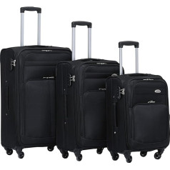 Beibye 4 reel travel suitcase, 3-piece suitcase, luggage suitcase, trolley set