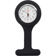 TRIXES Taschenuhr Uhr für Krankenschwestern Silikon mit Anstecknadel