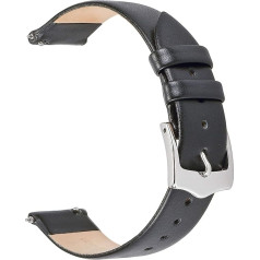 EACHE Quick Release Leather Bracelets for Men & Women, Thin Leather Straps for Women Watches with 12mm, 14mm, 16mm, 18mm, 20mm Wrench Width, More Colours to Choose From