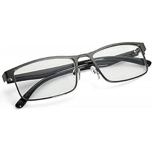 EgBert Fashion Black Myopia Glasses Metal Full Screen Myopia Glasses – 3.0