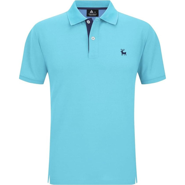 SwissWell Herren Kurzarm Poloshirt Atmungsaktiv Schnelltrocknend T-Shirt Golf Sommer Leichtes Polo