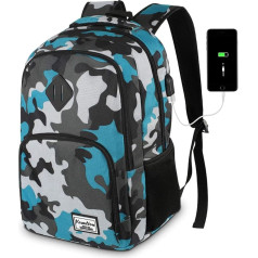 YAMTION 15.6/17.3 inch laptop backpack for men and women, waterproof.