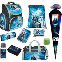 Familando School Bag 1st Class · Ergonomic Satchel · School Bag for Boys and Girls, Star Wars, Complete set with school cone