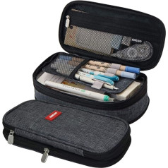 Coolzon Large Pencil Case, Expandable Pencil Case Girls Teenagers with Large Capacity, Pencil Case for Children, Boys, Students, Adults, Pencil Case Girls