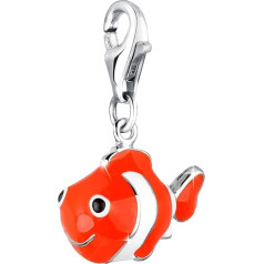 Nemo Charm Pendant in Nena Lina 925er Sterling Silver for Charm Bracelet, Necklace, Earring, Bracelet and Charm Carrier Many Popular 714060-001