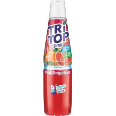 TRi TOP Pink Grapefruit Drink Syrup 1 x 600 ml Syrup for Water Carbonators 1 Bottle Makes Approx. 5 Litres Soft Drink