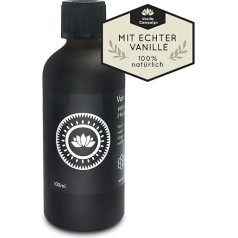 Vanilla Campaign® Premium Vanilla Extract, No Sugar with Alcohol, Made from Real Vanilla Beans, Natural, Vegan, Fair Trade (100 ml)
