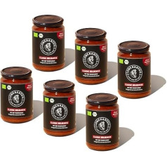 Löwenanteil - 100% Organic Stew Classic Bolognese - 6 x 570 g Glass - Protein-Rich Organic Ready Meal with Juicy Organic Beef, Tomatoes & Basil - No Added Sugar & Gluten Free