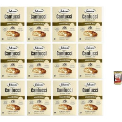 Falcone Cantucci alla Mandorla, Almond Pastry from Italy, Biscuit with Almonds, Total Pastries, 12 x 200 g + Italian Gourmet Polpa 400 g