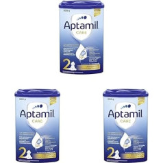 Aptamil Care 2 - Follow-on Milk After 6th Month, With Omega 3 & 6, DHA & ARA, No Palm Oil, Baby Food, Milk Powder, 1 x 800 g (Pack of 3)