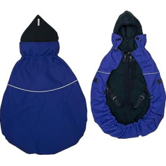 manduca by MaM® > Flex Carry Cover < Warm & Waterproof Cover for Baby Carriers, Easy to Put On (Winter Deluxe Navy)