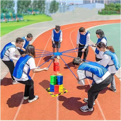 WTBHDUK Outdoor Activity Game Set, Field Day, Team Building Games for Adults at Work, Ice Breaker Game for Office (Color : Multicolor, Size : 10pcs)