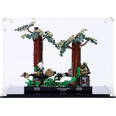 icuanuty Acrylic Display Case for Lego Endor Chase Model 75353, Dustproof Storage Display Case for Lego 75353 Toy Car, for Lego Lovers (Display Case Only), Size: 31 x 20 x 21 cm