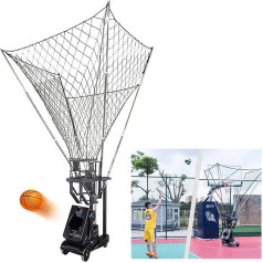 Basketball Shooting Machine, Automatic App Basketball Machine, Multiple Impact Modes and Intelligent Induction, 0-180° Angle and 1.5-7 Seconds / Impact Frequency, Impact Distance 4-10 m