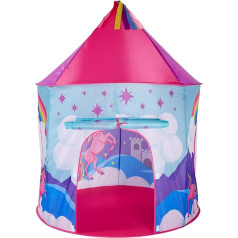 Kids Play Tent Pop Up Tent Portable Foldable Playhouse Unicorn Pink Castle for Kids Indoor Outdoor Birthday Gifts for Boys Girls