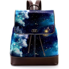 Personalisierte Schultaschen Büchertaschen für Teenager, fantastisches Himmelsmuster, Mehrfarbig, 27x12.3x32cm, Rucksack Rucksäcke