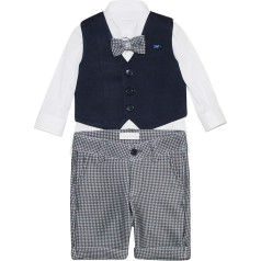Completo Baby Boy Quattro pezzi Fantasia Vichy COMC0370B