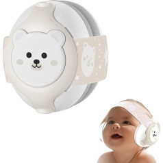 YomauiYee Baby Earmuffs, Baby Earmuffs for 0-36 Months Baby Earmuffs with Bear Design, Noise Cancelling, Improves Sleep, Baby Travel Essentials for Outdoor Use, Starlight