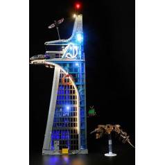 cooldac LED Light Kit Compatible with Lego 76269 Marvel Avengers Tower Set (Lighting Only, No Models), Creative Decorative Lights Set Compatible with Lego 76269 Marvel Avengers Tower Building Block