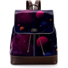 Personalisierte Schultaschen Büchertaschen für Teenager, dunkle Galaxie, Mehrfarbig, 27x12.3x32cm, Rucksack Rucksäcke